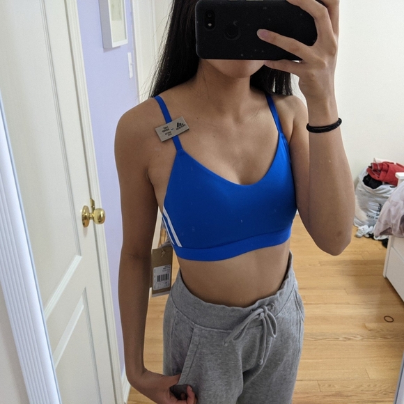 SOLD Blue adidas sports bra - Picture 2 of 2